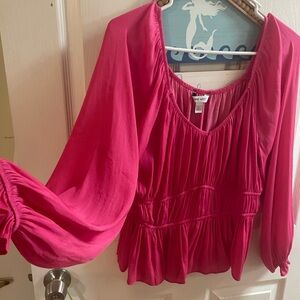 Nine West Fuchsia Blouse